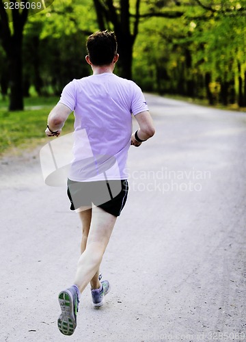 Image of Young male runner