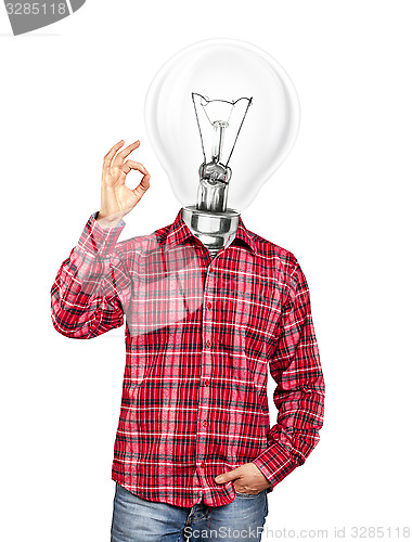 Image of Lamp Head Man Shows OK