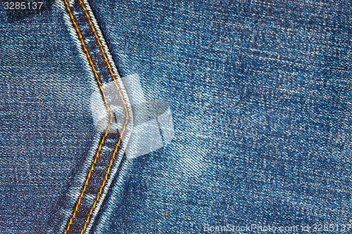 Image of jeans background with seam