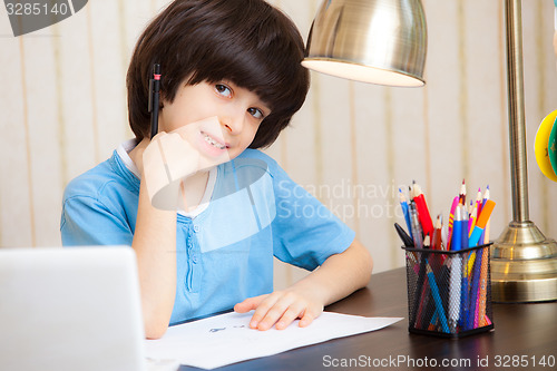 Image of child doing homework