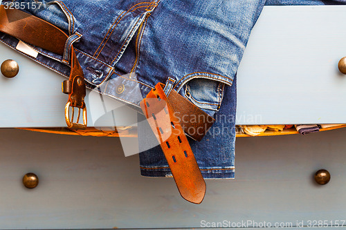 Image of vinrage blue jeans