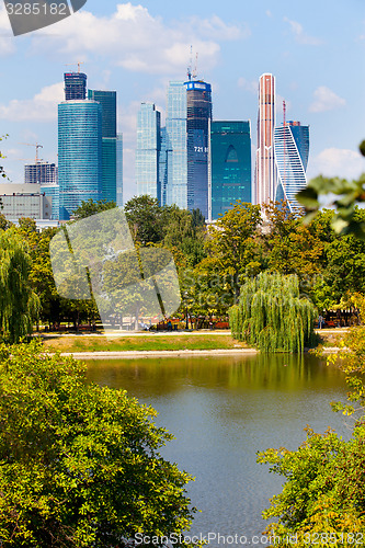 Image of Moscow, Russia, 09.08.2014, view of the new business center