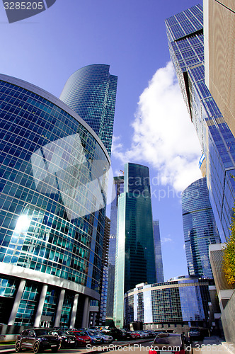 Image of skyscrapers of the business center Moscow City