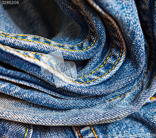 Image of aged blue jeans