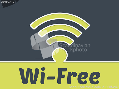 Image of Free wireless connection advertising background