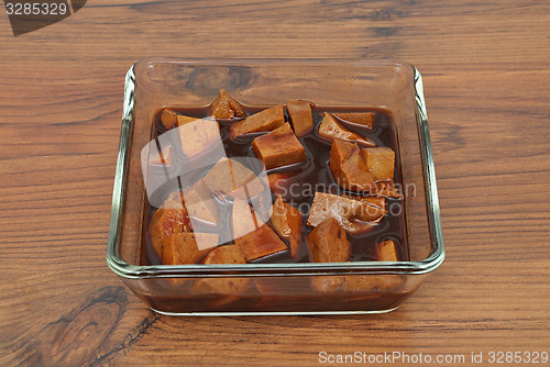 Image of Tofu in marinade