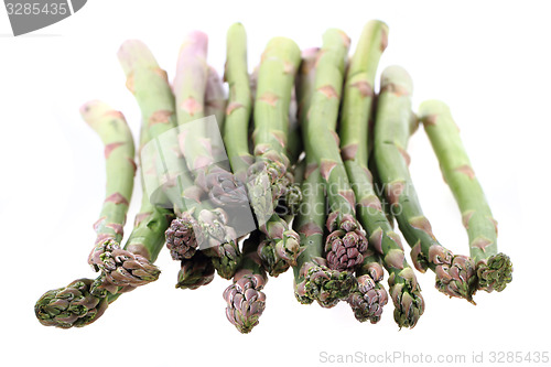 Image of green asparagus isolated