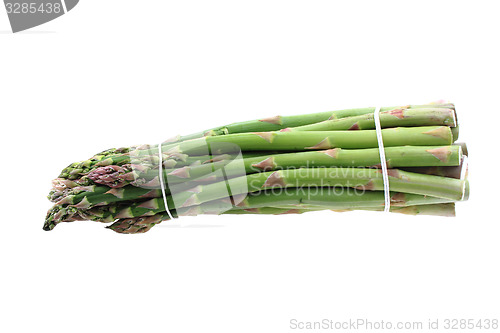 Image of green asparagus isolated