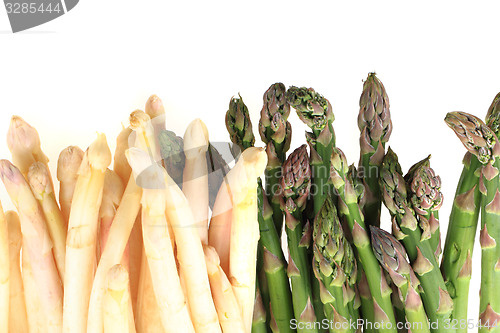 Image of green white asparagus