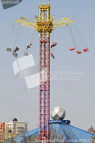 Image of New attraction "The seventh sky". Tyumen, Russia.