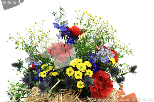 Image of meadow flowers isolated 