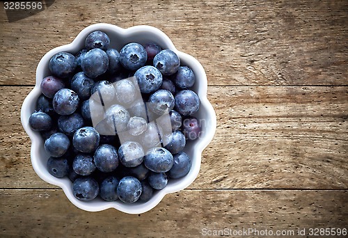 Image of fresh organic blueberries