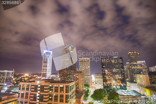 Image of night view scenes around charlotte north carolina