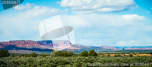 Image of canyon mountains formations panoramic views near paria utah park