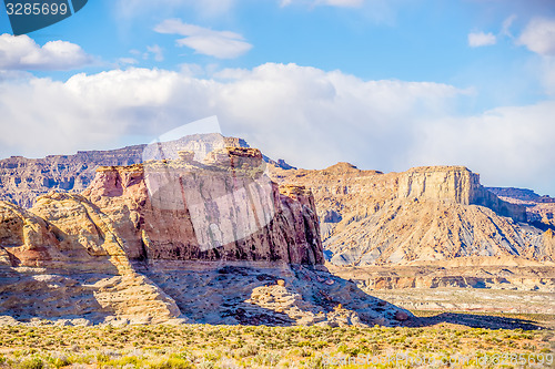 Image of canyon geological formations in utah and arizona