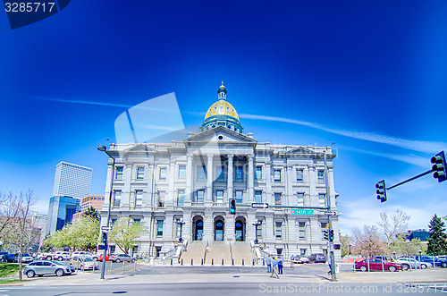 Image of denver city skyline scenes near and around downtown