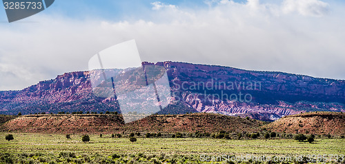 Image of canyon mountains formations panoramic views near paria utah park