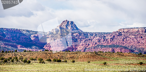 Image of canyon mountains formations panoramic views near paria utah park