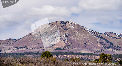 Image of landscape overlooking south peak and abajo peak mountains