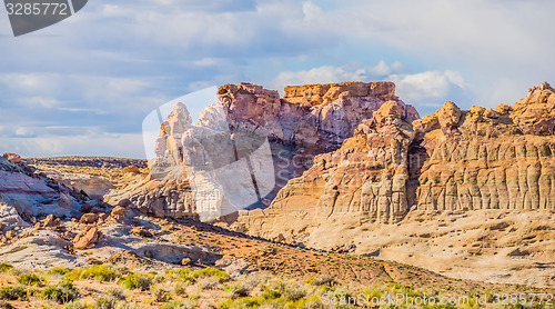 Image of canyon geological formations in utah and arizona