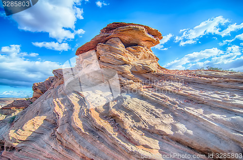 Image of hoodoo rock formations near grand canyon