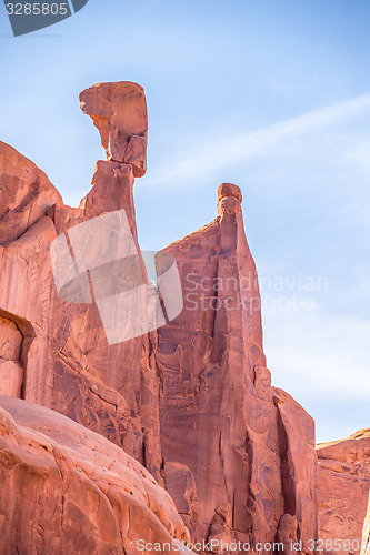 Image of arches national park near delicate arch