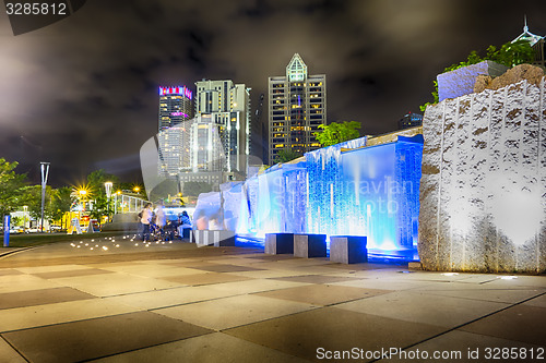 Image of night view scenes around charlotte north carolina