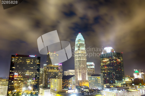 Image of night view scenes around charlotte north carolina