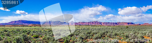 Image of canyon mountains formations panoramic views near paria utah park