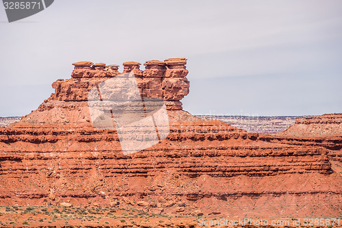 Image of hoodoo rock formations at utah national park mountains