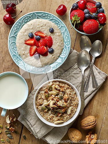 Image of healthy breakfast porridge