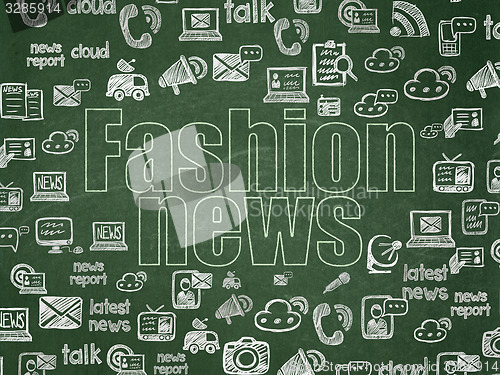 Image of News concept: Fashion News on School Board background