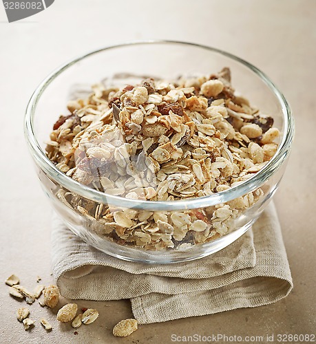 Image of bowl of healthy breakfast muesli