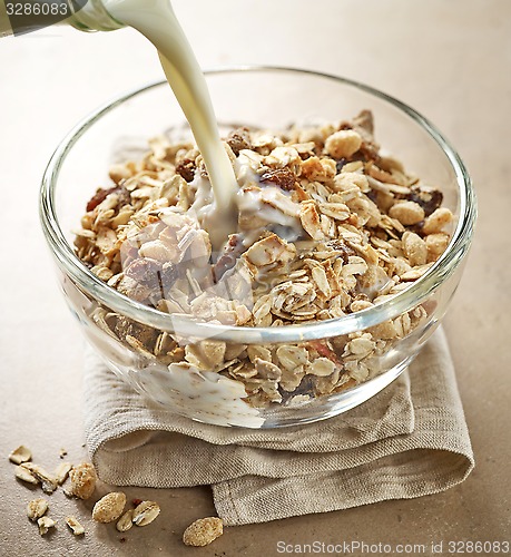 Image of bowl of healthy breakfast muesli