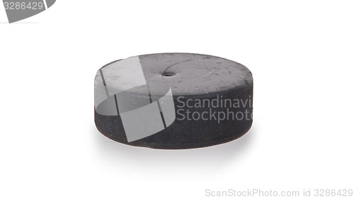 Image of Hockey puck isolated