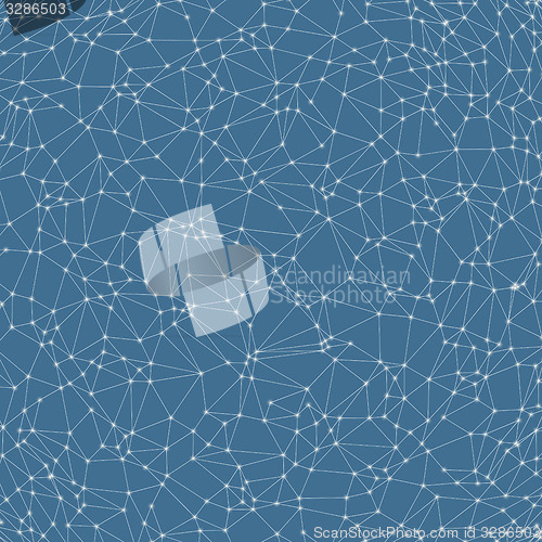 Image of Network background. 3d technology vector illustration. 