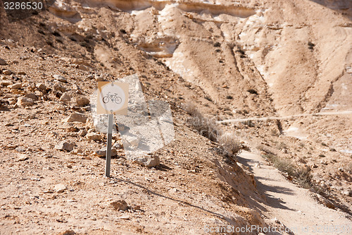 Image of Bike travel in a desert