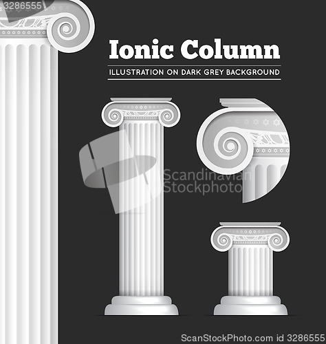 Image of Classical Greek or Roman Ionic column