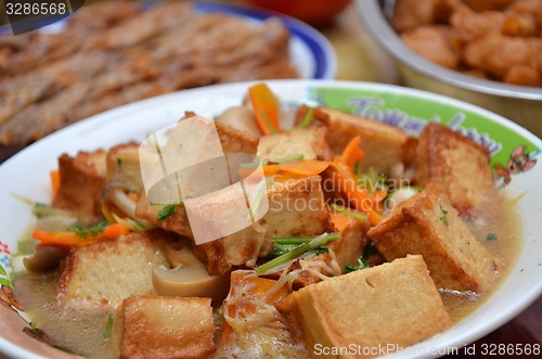 Image of Chinese dish, fried tofu