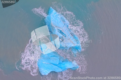 Image of Arctic iceberg. ice stock. area Novaya Zemlya