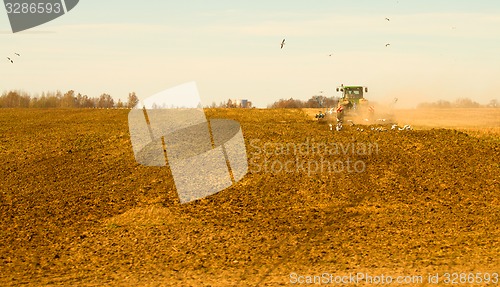 Image of spring plowing fields