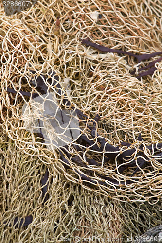 Image of old rope fishing net trawl