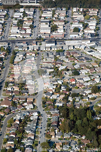 Image of Aerial view of residential urban sprawl