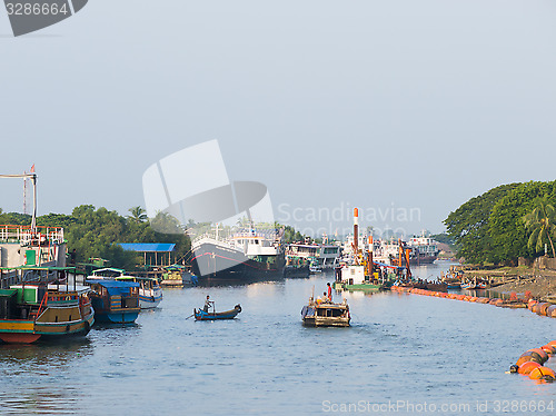 Image of The Harbour in Sittwe, Myanmar