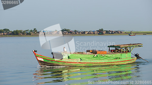 Image of Cargo vessel on the Kaladan River