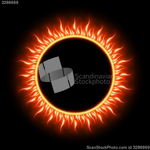 Image of Solar Eclipse template. EPS 10