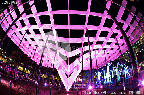 Image of Lighting structures at Vivid Sydney 2015