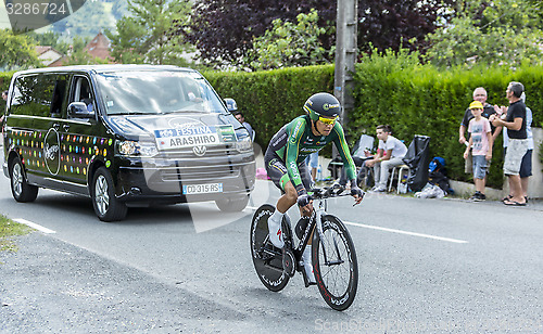 Image of The Cyclist Yukiya Arashiro - Tour de France 2014