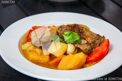 Image of Ragout with meat and vegatables