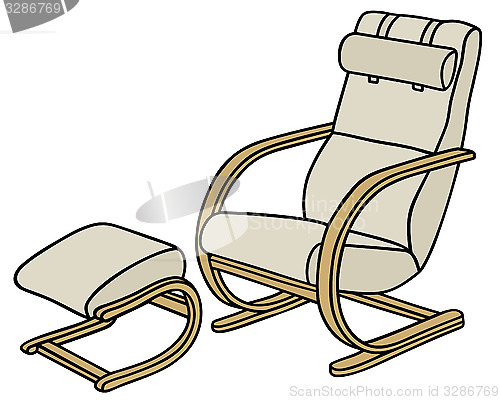 Image of Wooden armchair